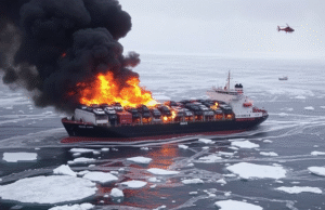 Massive Car Carrier Catches Fire Off Alaska – Crew Escapes in Emergency Massive Car Carrier Catches Fire Off Alaska – Crew Escapes in Emergency